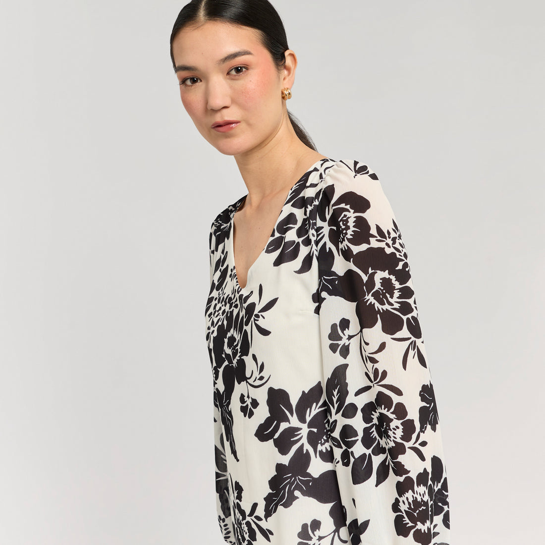 Vestido Burdeos Print
